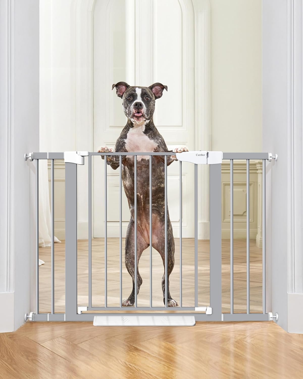 Cumbor | Safety Gate | 29.7-46"W x 30.5"H | Gray - aborderproducts