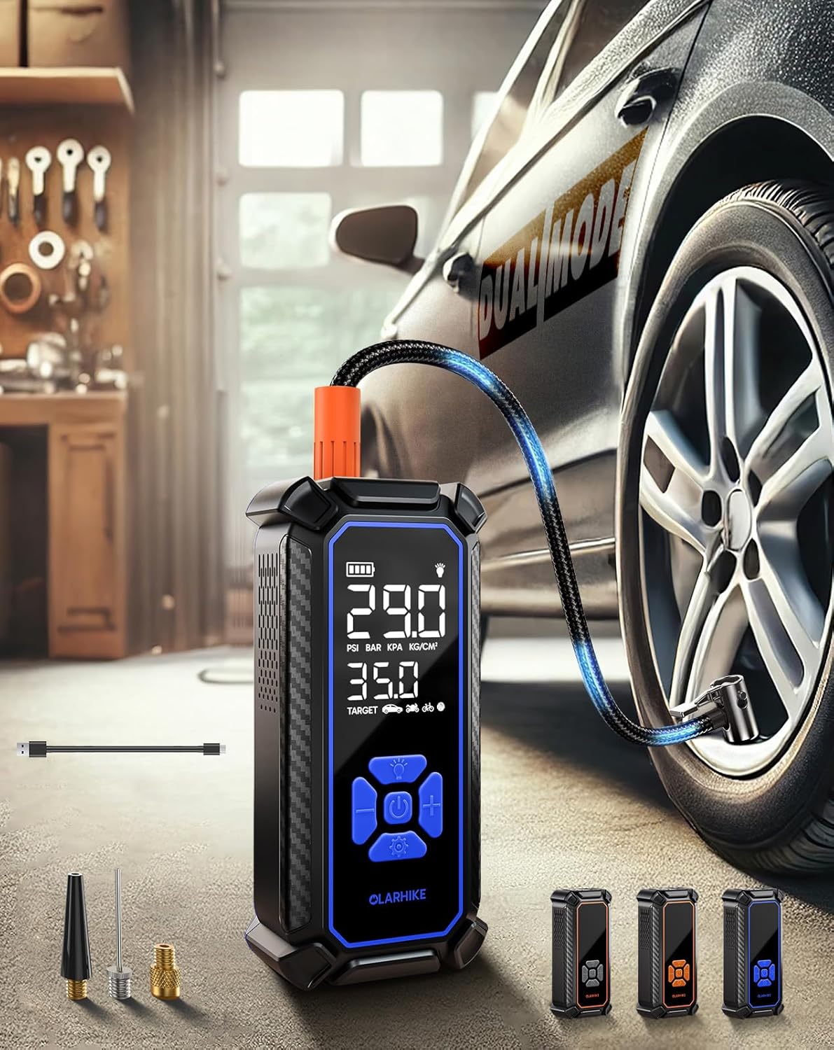 OlarHike | Tire Inflator | 6000mAh| Blue - aborderproducts