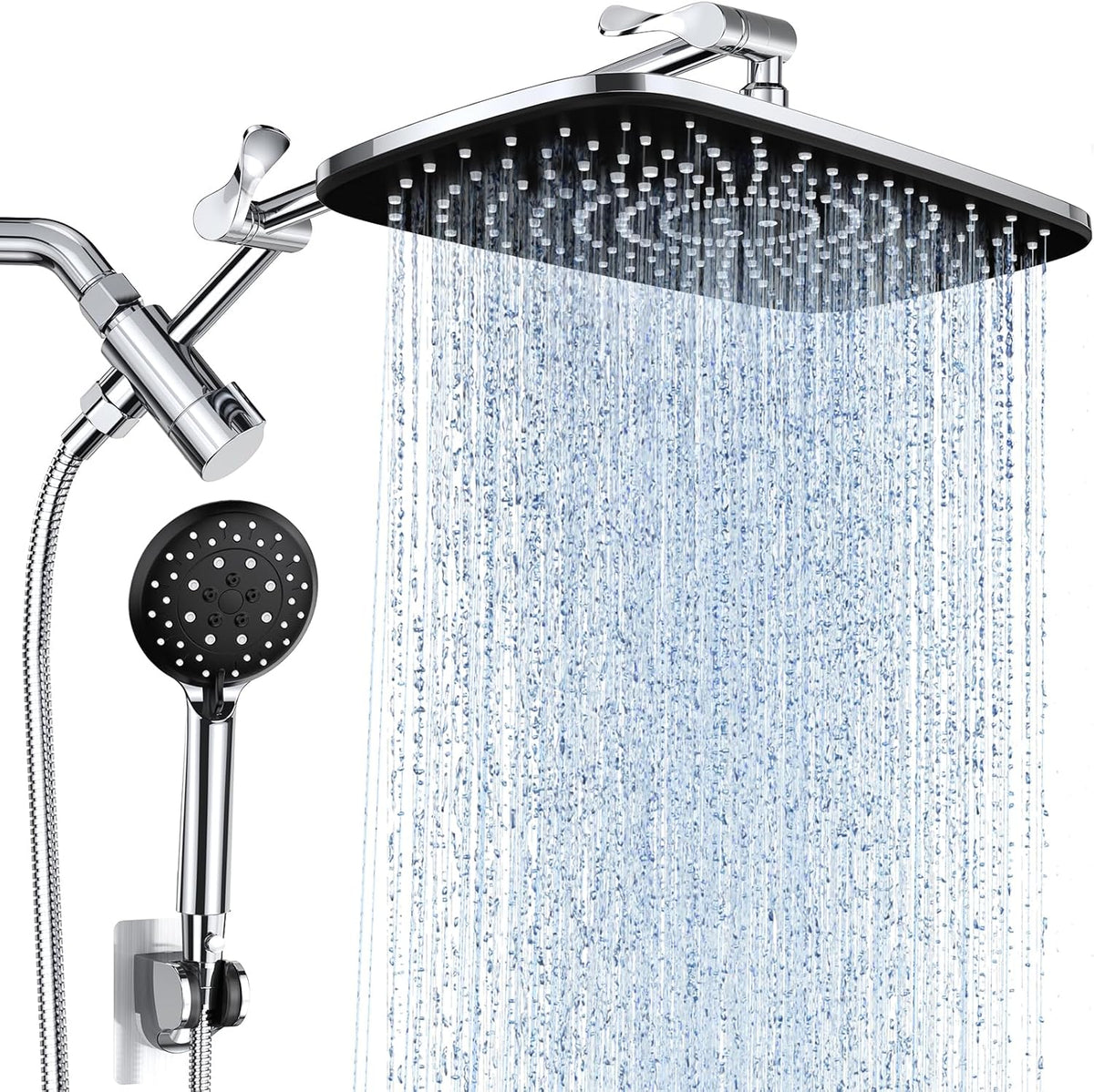 Veken | Shower Head Combo | 11.8 Inch | 1.8gpm | Chrome - aborderproducts