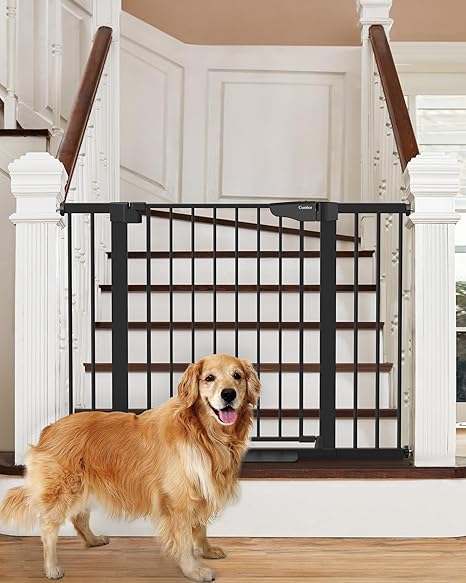Cumbor | Safety Gate | 29.7-46"W x 30.5"H | Black - aborderproducts