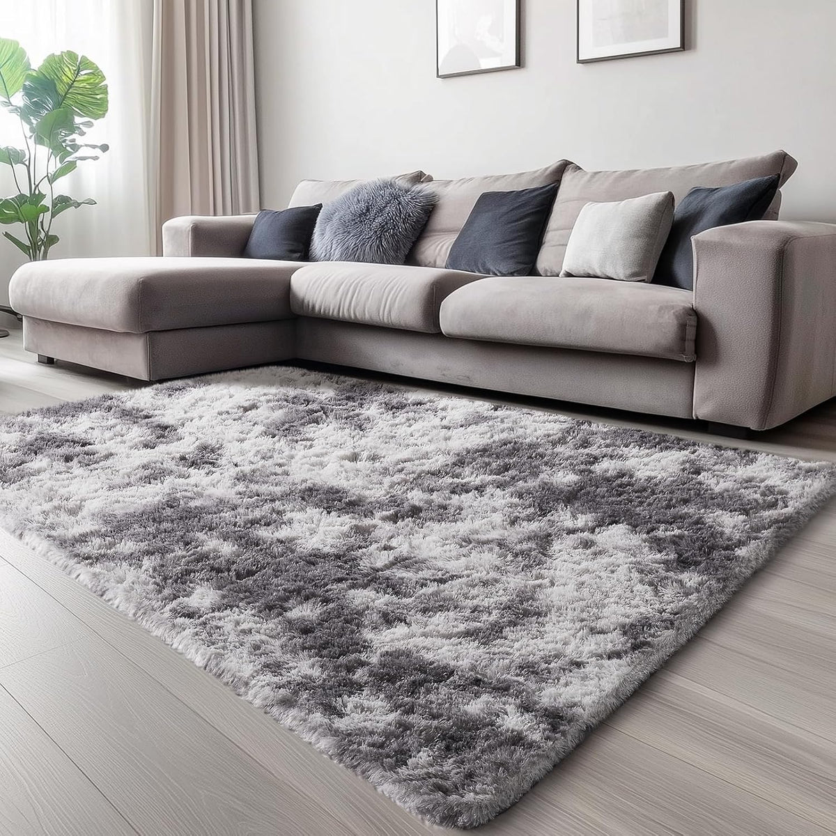 Ophanie | Upgrade Rug | 4x6 |Grey & White - aborderproducts