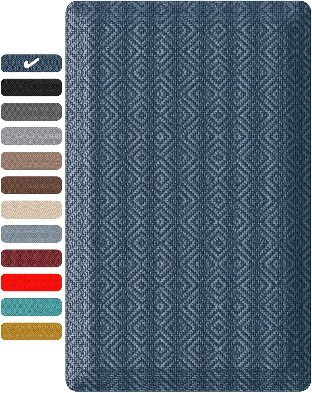 Ophanie | Anti Fatigue Cushioned Mat | 20x32 | Blue - aborderproducts