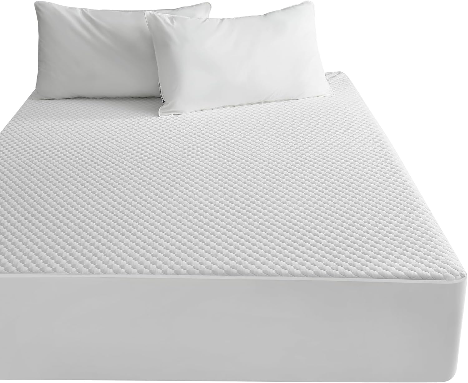 OhGeni | Waterproof Mattress Protector | Full Size | White - aborderproducts