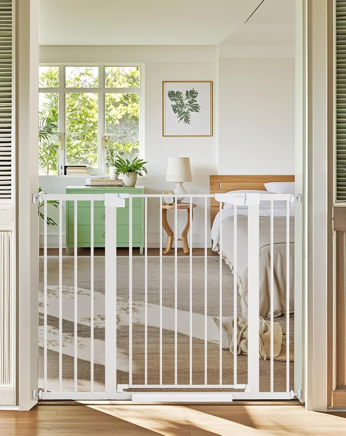 Cumbor | Safety Gate | 29.7-48"W x 36"H | White - aborderproducts