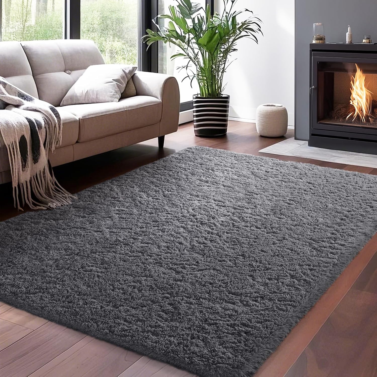 Ophanie | Upgrade Rug | 5x7 |Grey - aborderproducts