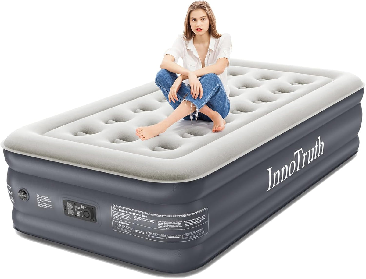 InnoTruth | Air Mattress | 18" Height | Twin - aborderproducts