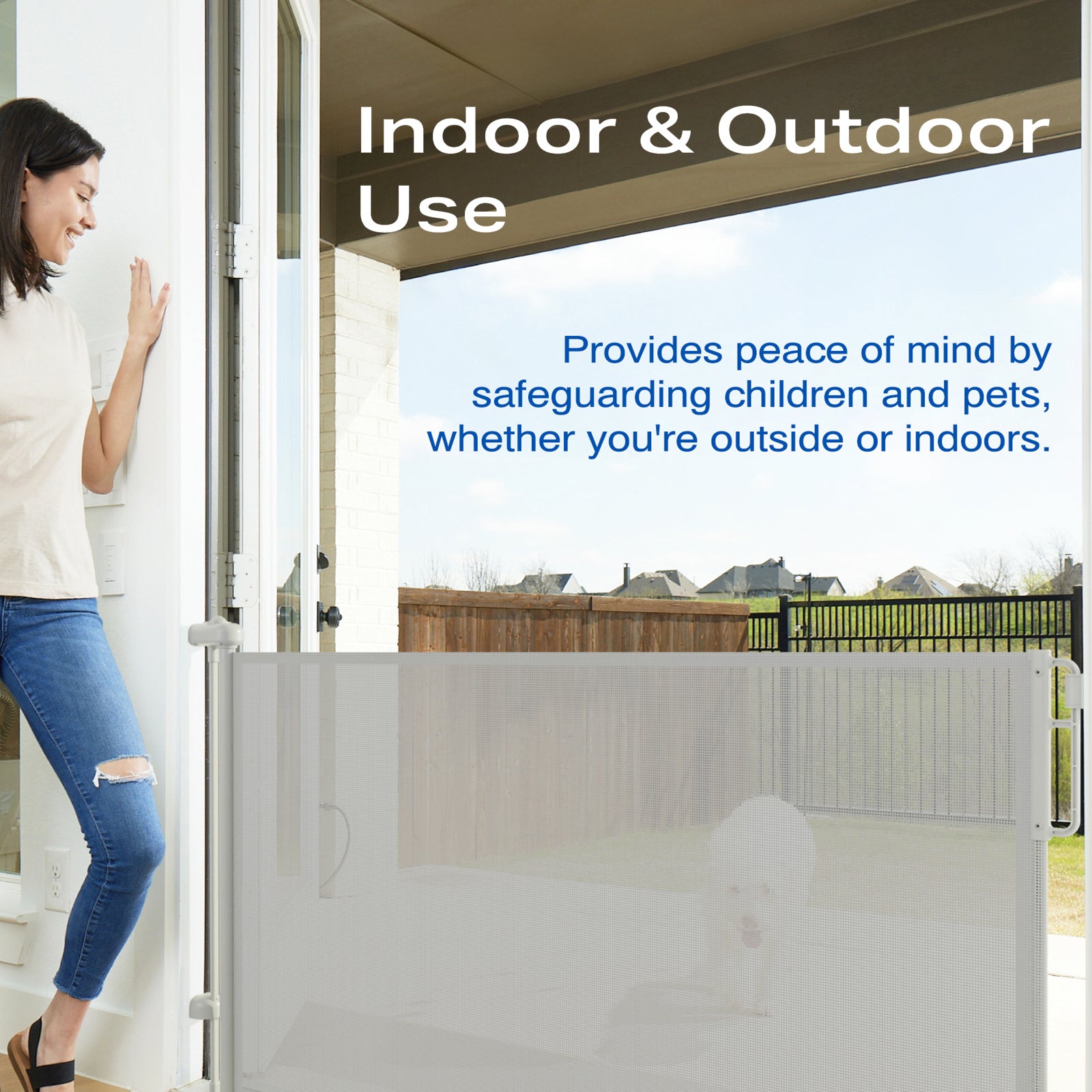 Cumbor | Baby Gates | 55" Wide | Gray - aborderproducts