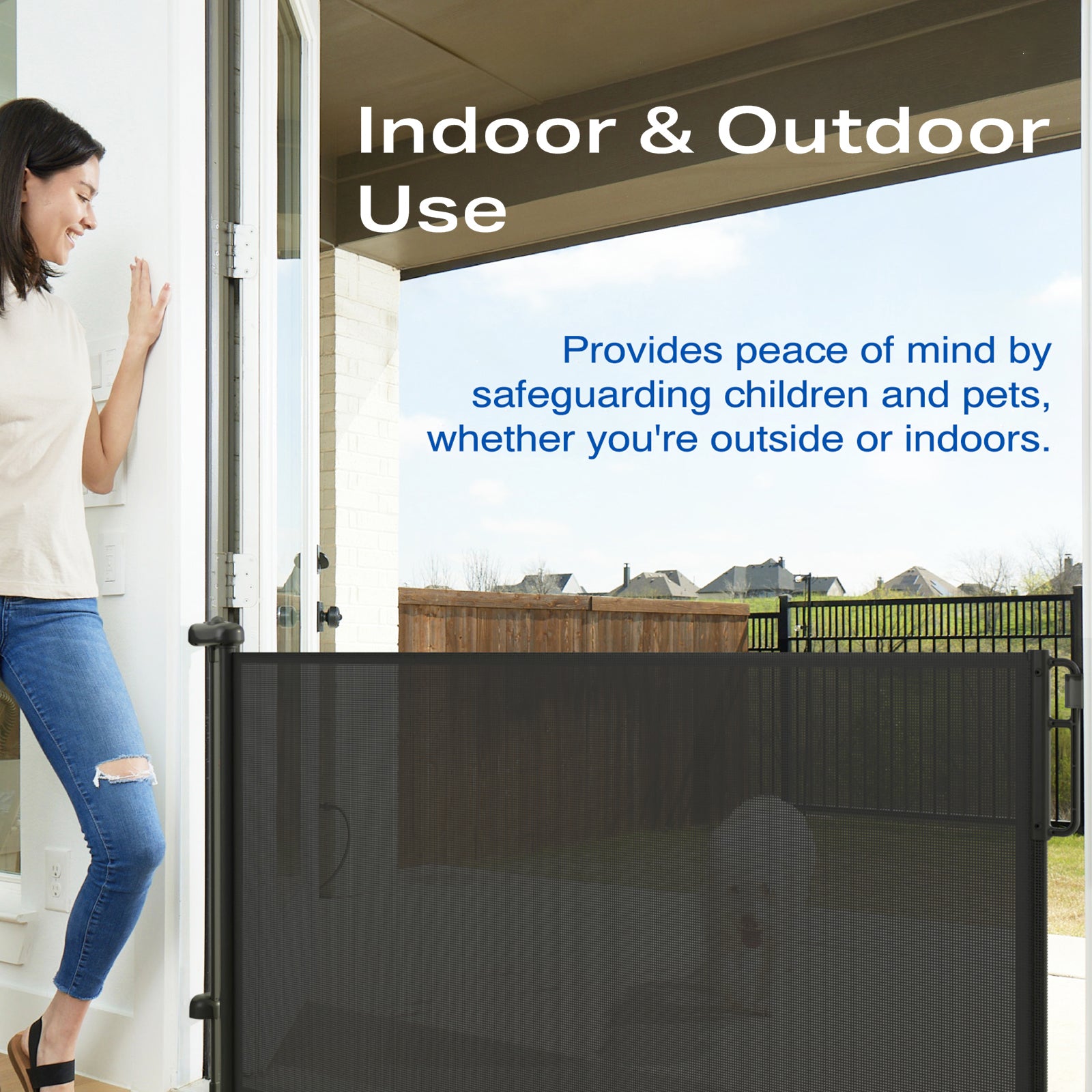 Cumbor | Baby Gates | 55" Wide | Black - aborderproducts