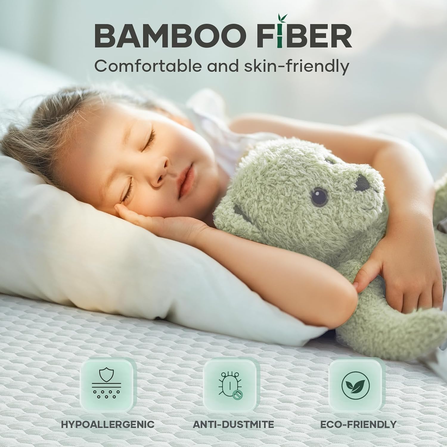 OhGeni | Waterproof Mattress Protector | Twin XL Size | White - aborderproducts