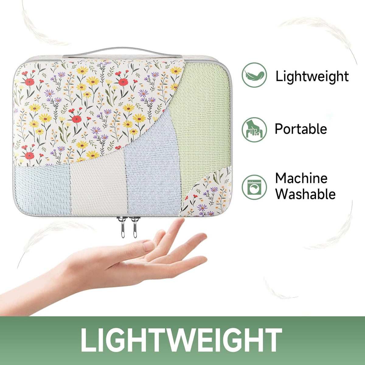 OlarHike Packing Cubes | Set Of 6 | Floral - aborderproducts