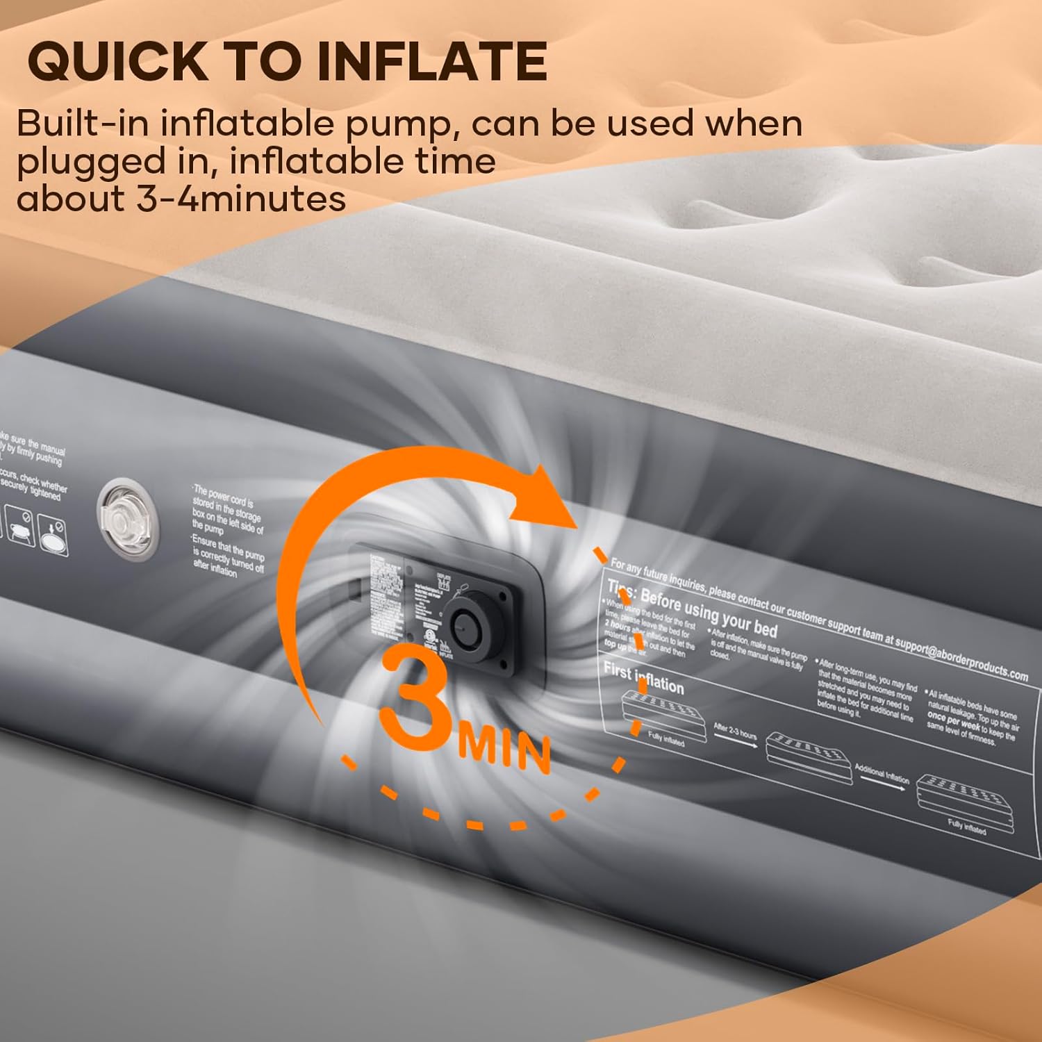 InnoTruth | Air Mattress | Cal King | 18" - aborderproducts