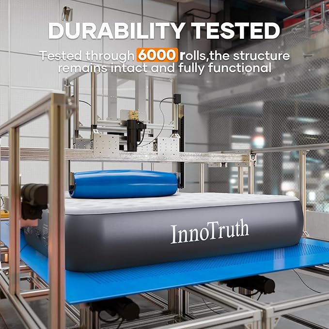 InnoTruth | Air Mattress | 13" | Queen | Dark Gray - aborderproducts