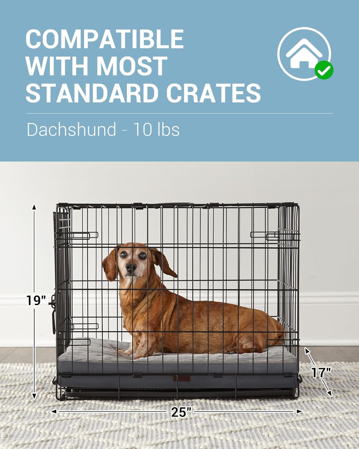 OhGeni | Dog Bed | 24 Inch | Gray - aborderproducts