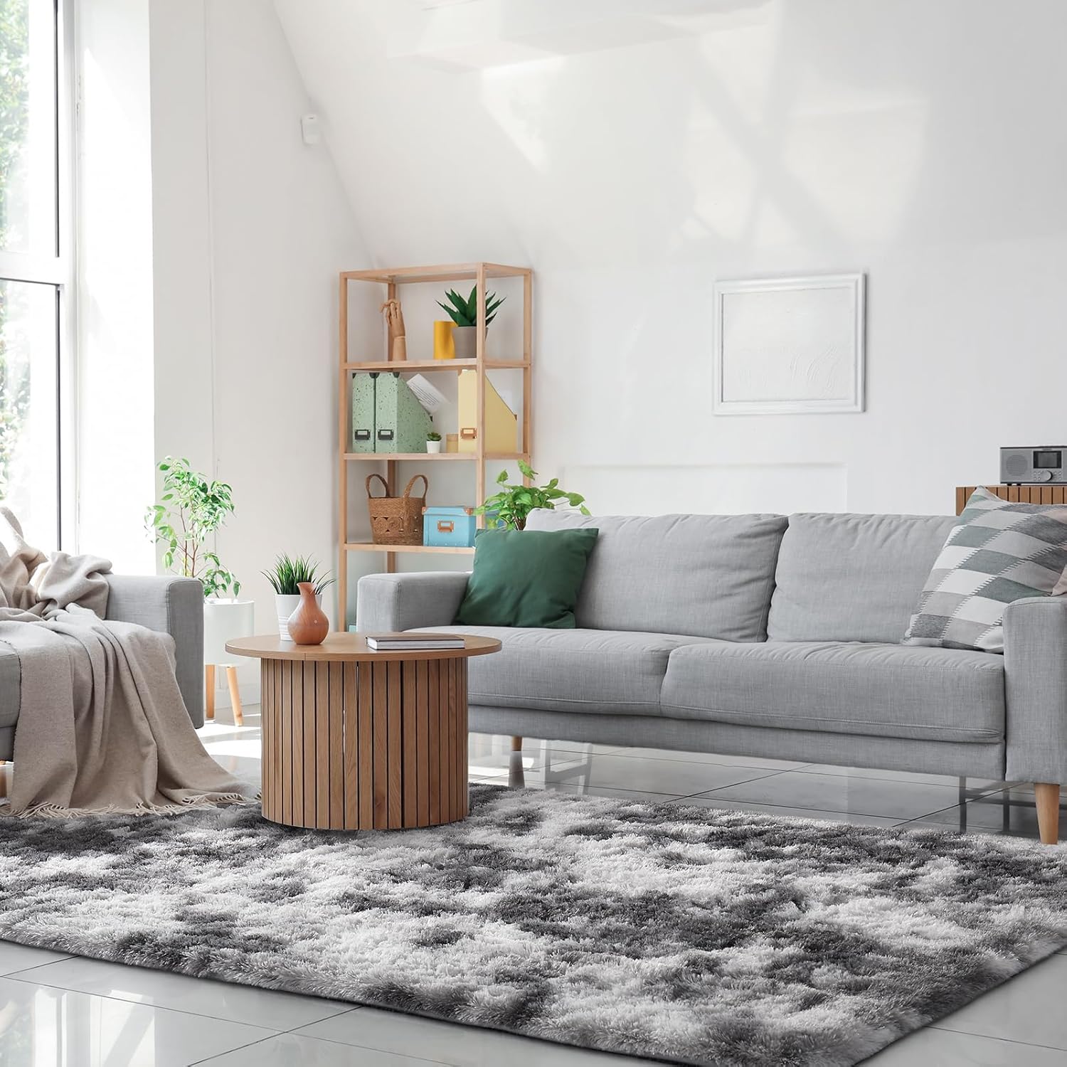 Ophanie | Upgrade Rug | 4x6 |Grey & White - aborderproducts