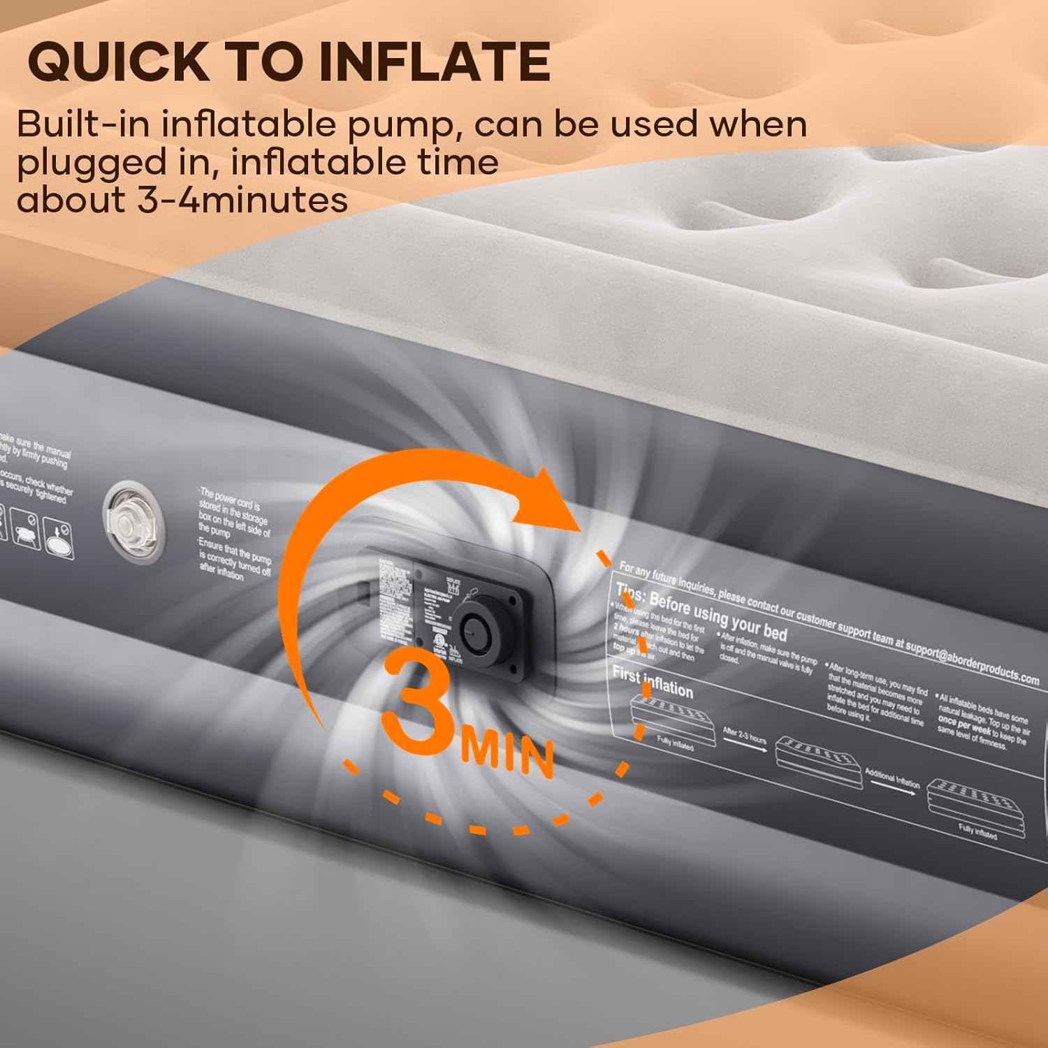 InnoTruth | Air Mattress | Queen | 18" - aborderproducts