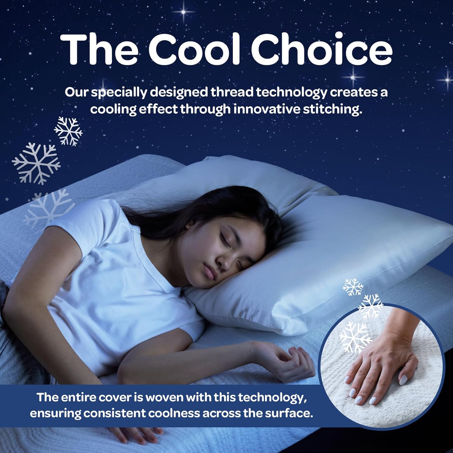 OhGeni | Foam Mattress | 75"L x 54"W x 10"H | Full - aborderproducts