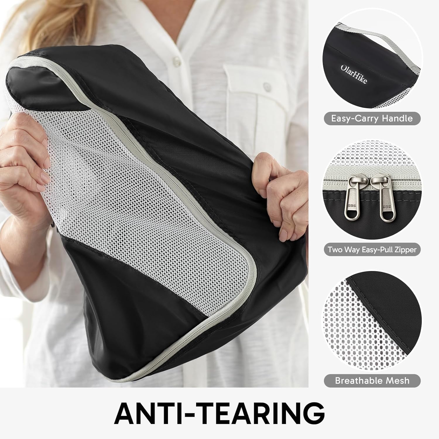OlarHike | Packing Cubes | 10 Set | Black