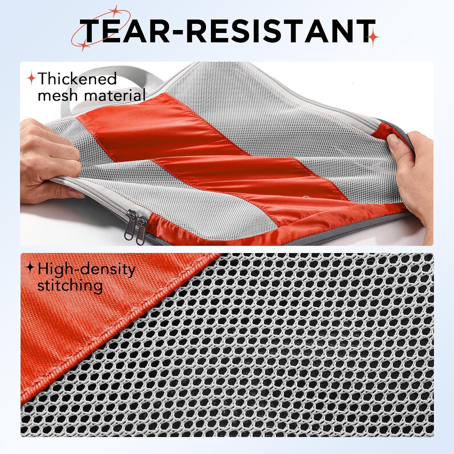 OlarHike | Compression Packing Cubes | 10 Sets | Orange - aborderproducts