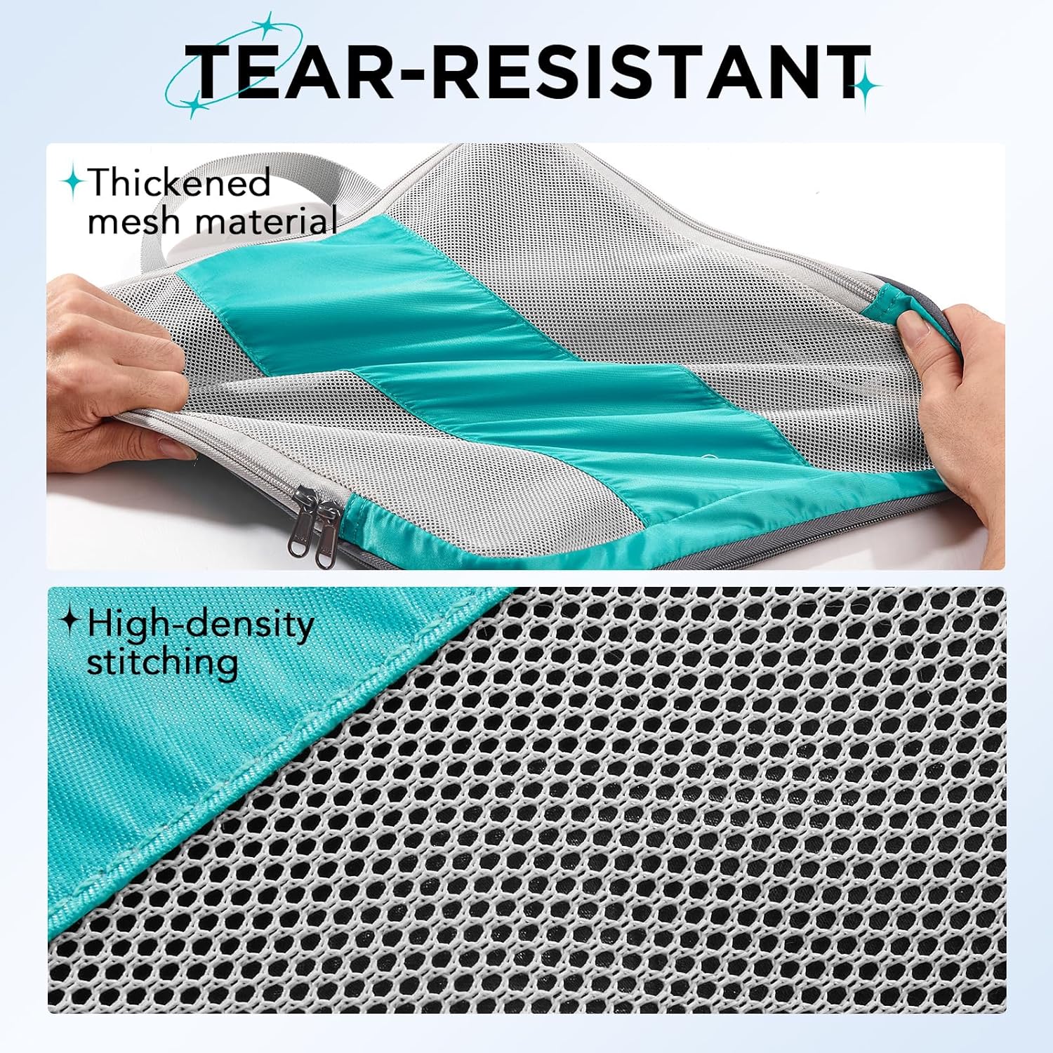 OlarHike | Compression Packing Cubes | 10 Sets | Cyan - aborderproducts