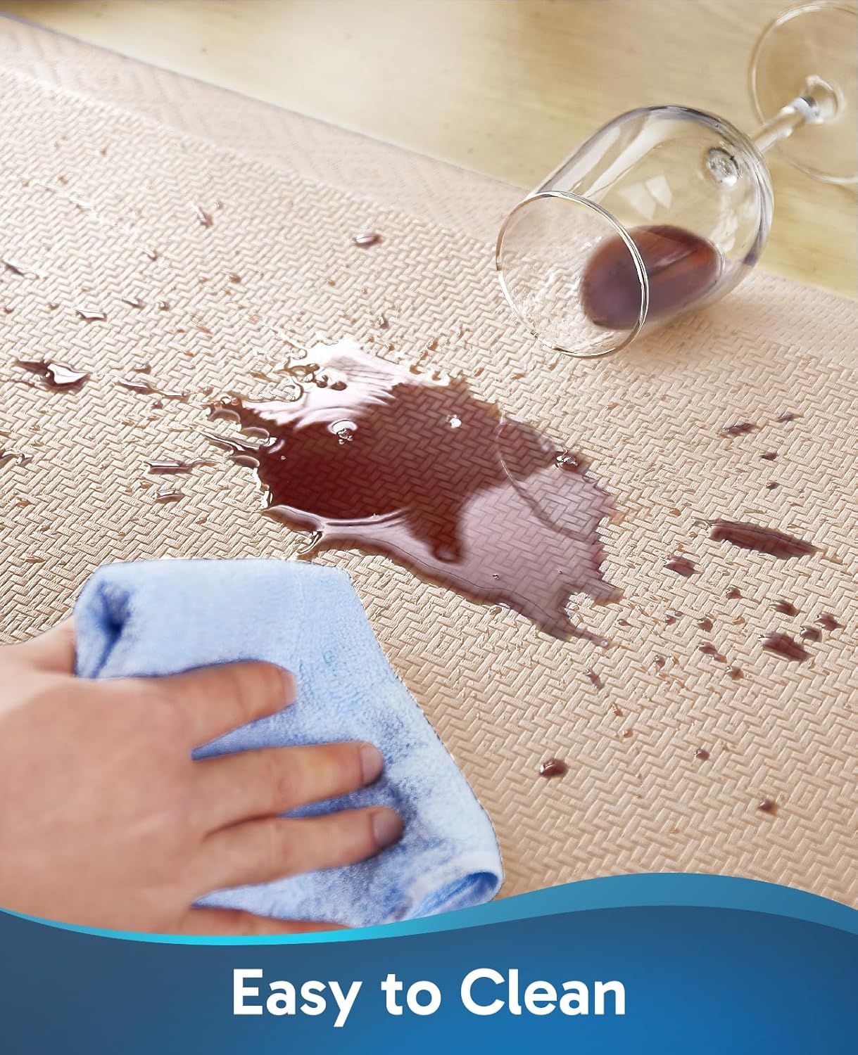 Ophanie | Anti Fatigue Cushioned Mat | 20x32 | Beige - aborderproducts