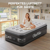 OlarHike Luftbett 1 Person, Luftmatratze Selbstaufblasend mit Integrierter Pumpe, Selbstaufblasbare Gästebett, Gästematratze, Aufblasbare Matratze für Camping oder Heimgebrauch - 200 x 90 x 50 cm