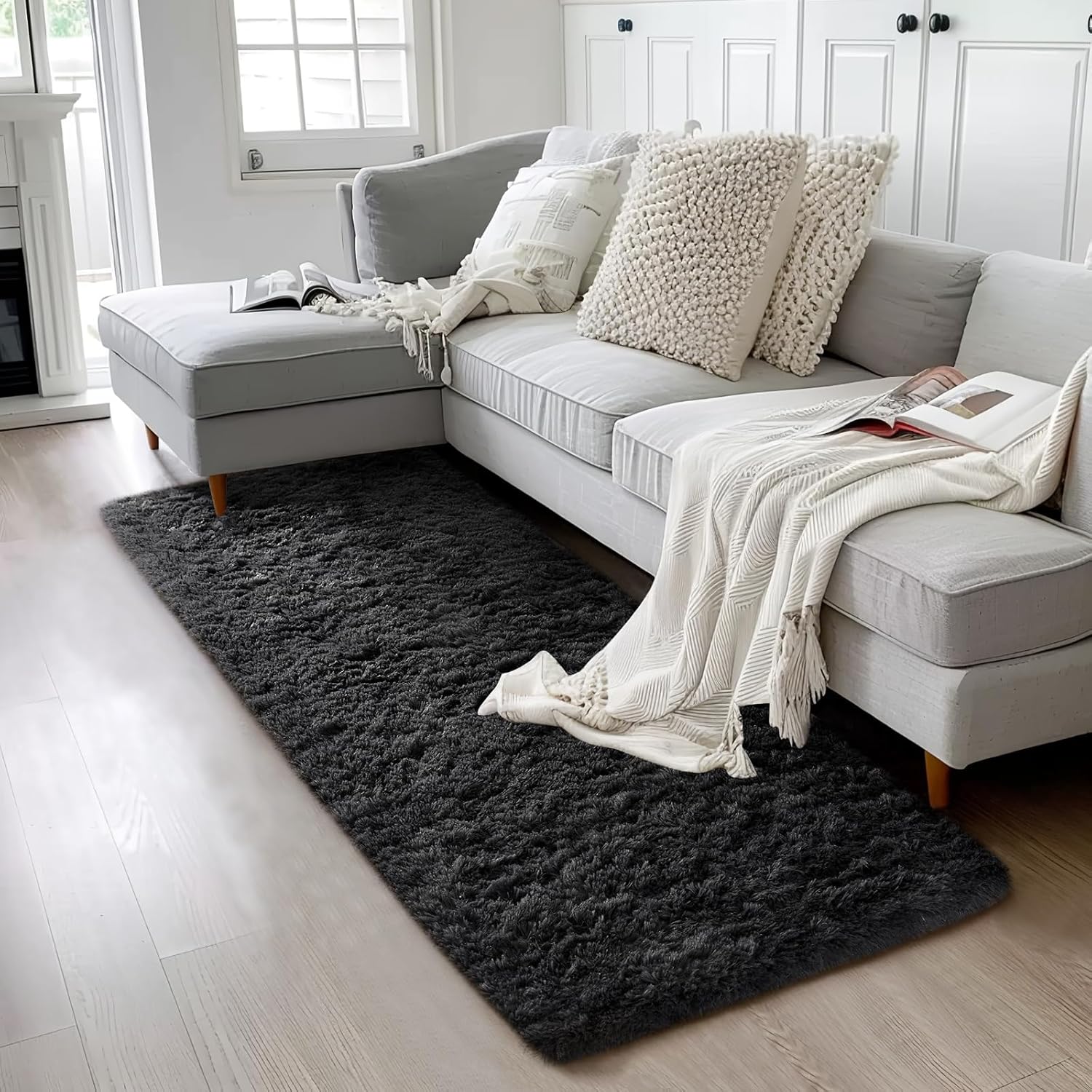 Ophanie | Upgrade Rug | 2x6 | Black - aborderproducts