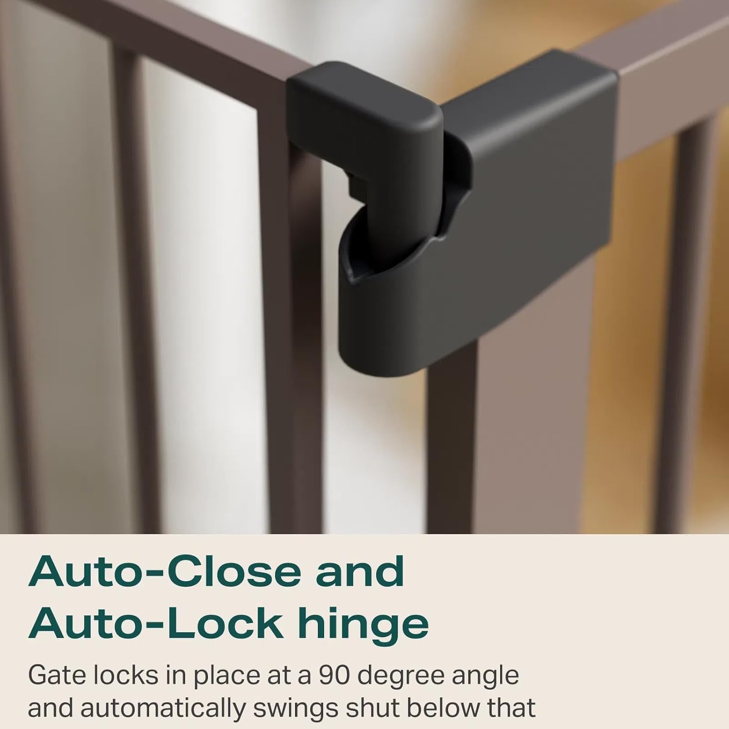 Cumbor | Safety Gate |  29.7-40.6"W x 30.5"H | Brown - aborderproducts