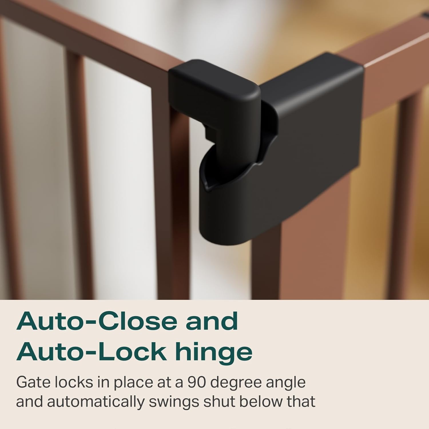 Cumbor | Safety Gate | 57"W x 30.5"H | Brown - aborderproducts