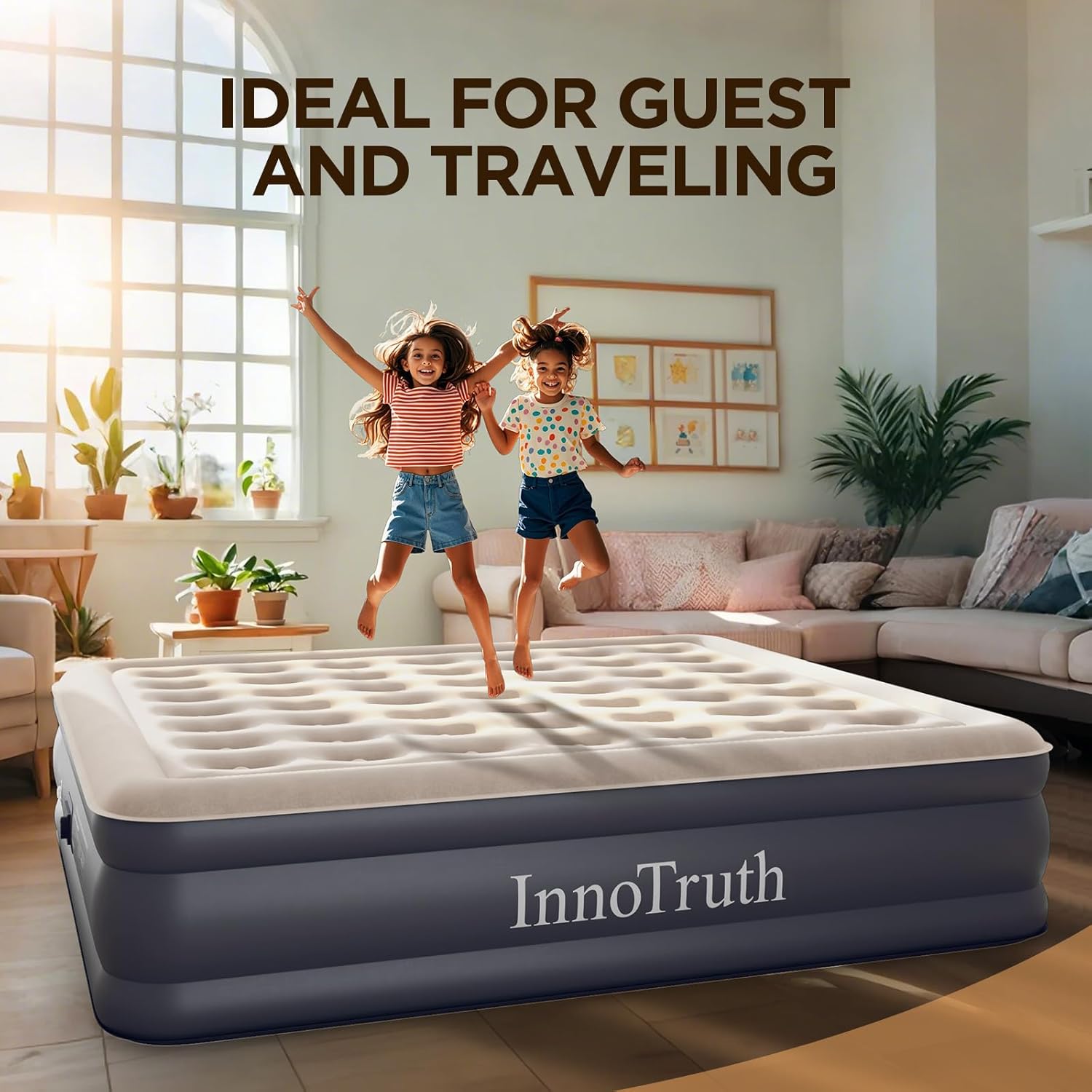 InnoTruth | Air Mattress | 18" Height | Cal King - aborderproducts