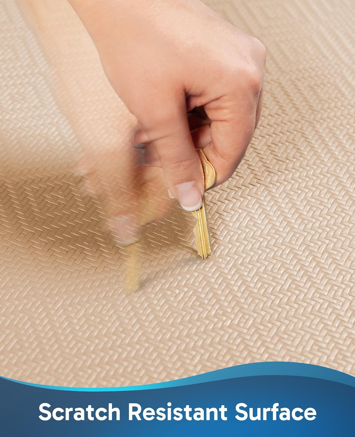 Ophanie | Anti Fatigue Standing Cushioned Mat | 20''x39'' | Beige - aborderproducts