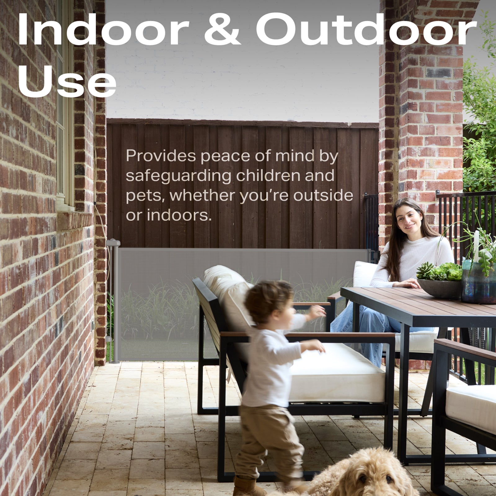 Cumbor | Baby Gates | 55" Wide | Gray - aborderproducts