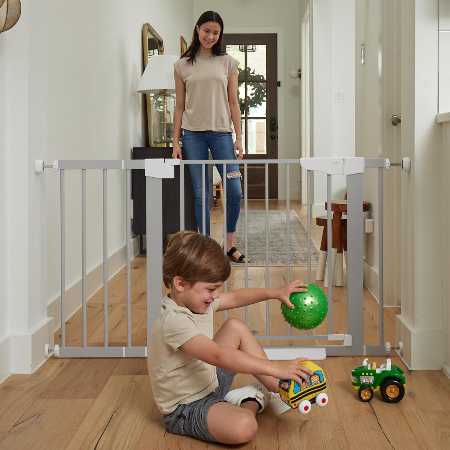 Cumbor | Safety Gate | 29.7-46"W x 30.5"H | Gray - aborderproducts