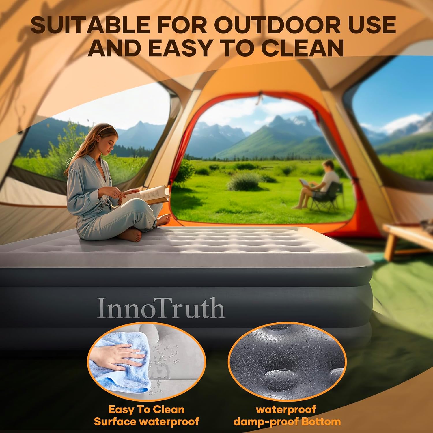 InnoTruth | Air Mattress | Queen | 18" - aborderproducts