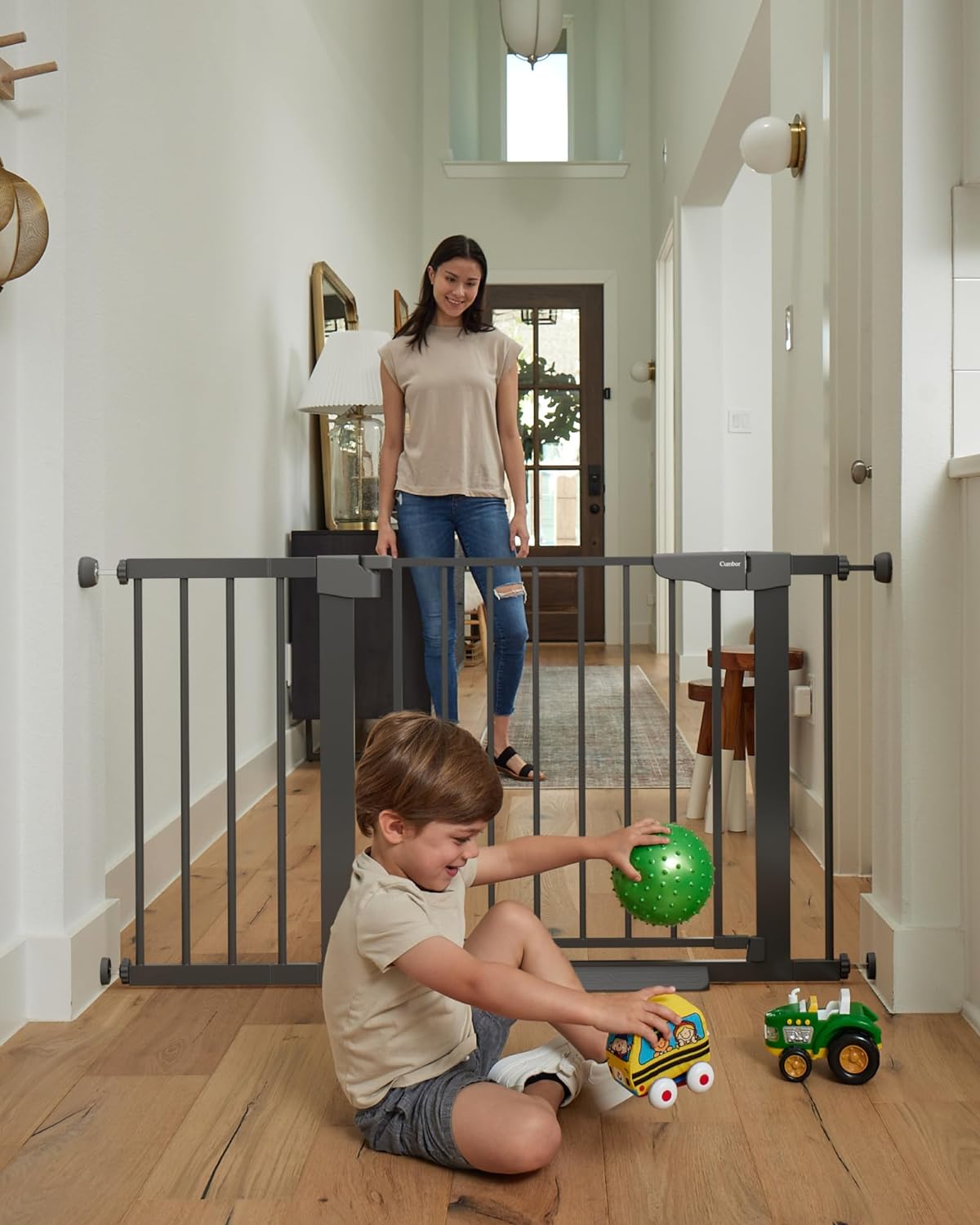 CUMBOR | SAFETY GATE | 29.7''-46'' | 2 PACKS | BLACK - aborderproducts