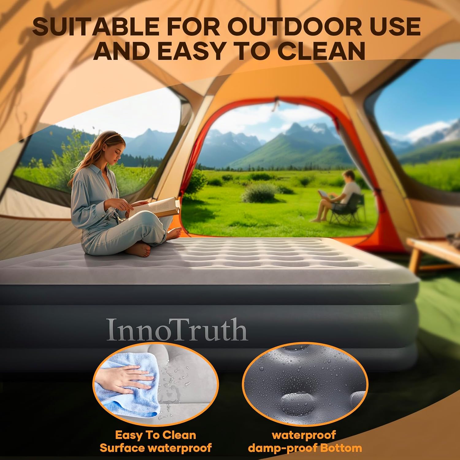 InnoTruth | Air Mattress | Cal King | 18" - aborderproducts