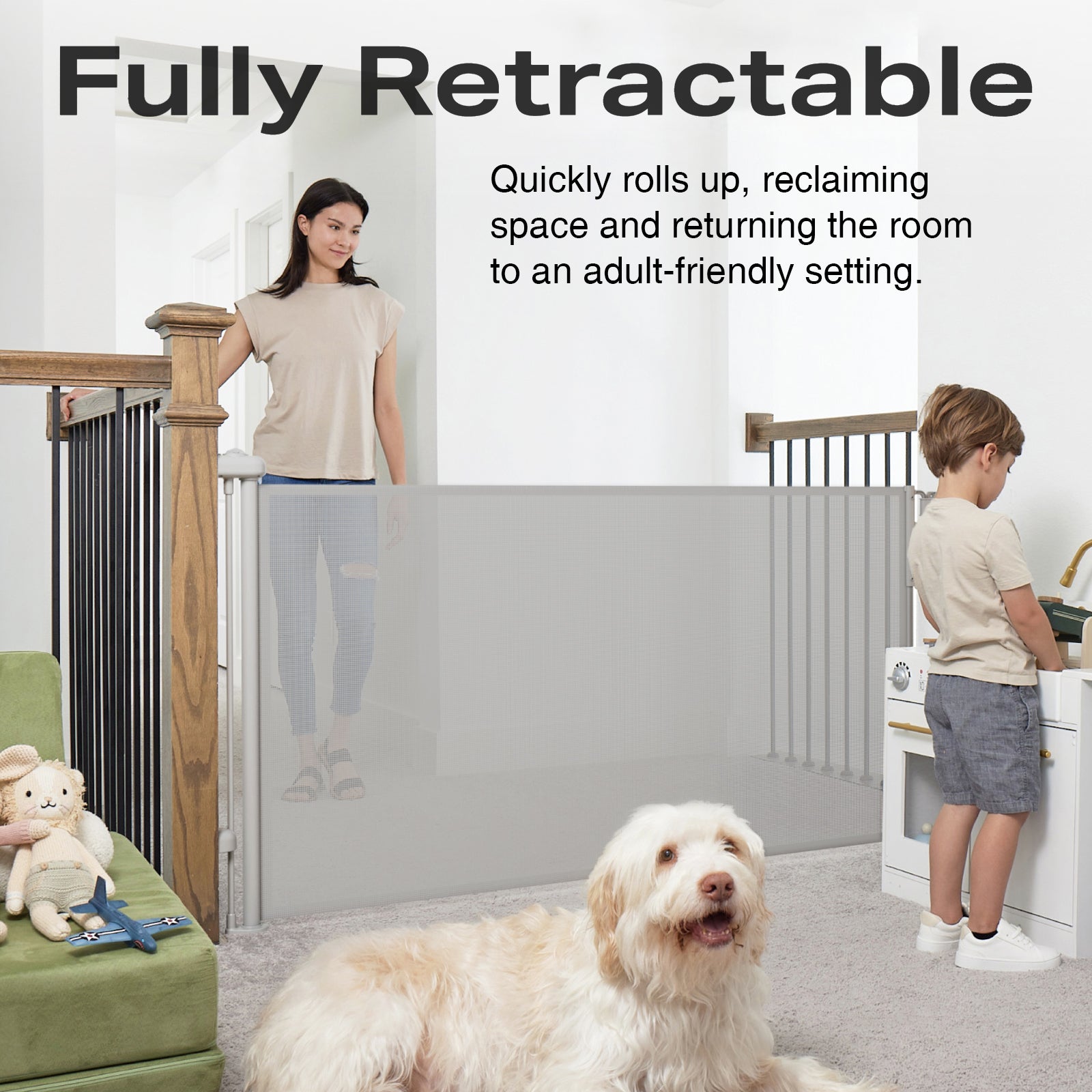 Cumbor | Baby Gates | 55" Wide | Gray - aborderproducts