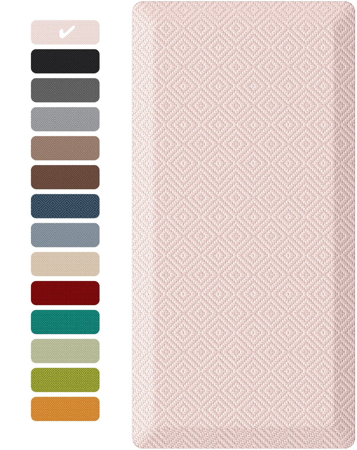 Ophanie Kitchen Mats for Floor, 3/4 Inch Thick Kitchen Rugs, 20''x39'' Anti Fatigue Standing Cushioned Mat, Waterproof,Comfort Ergonomic Mat for Office, Home, Sink, Pink Non-Slip Bottom