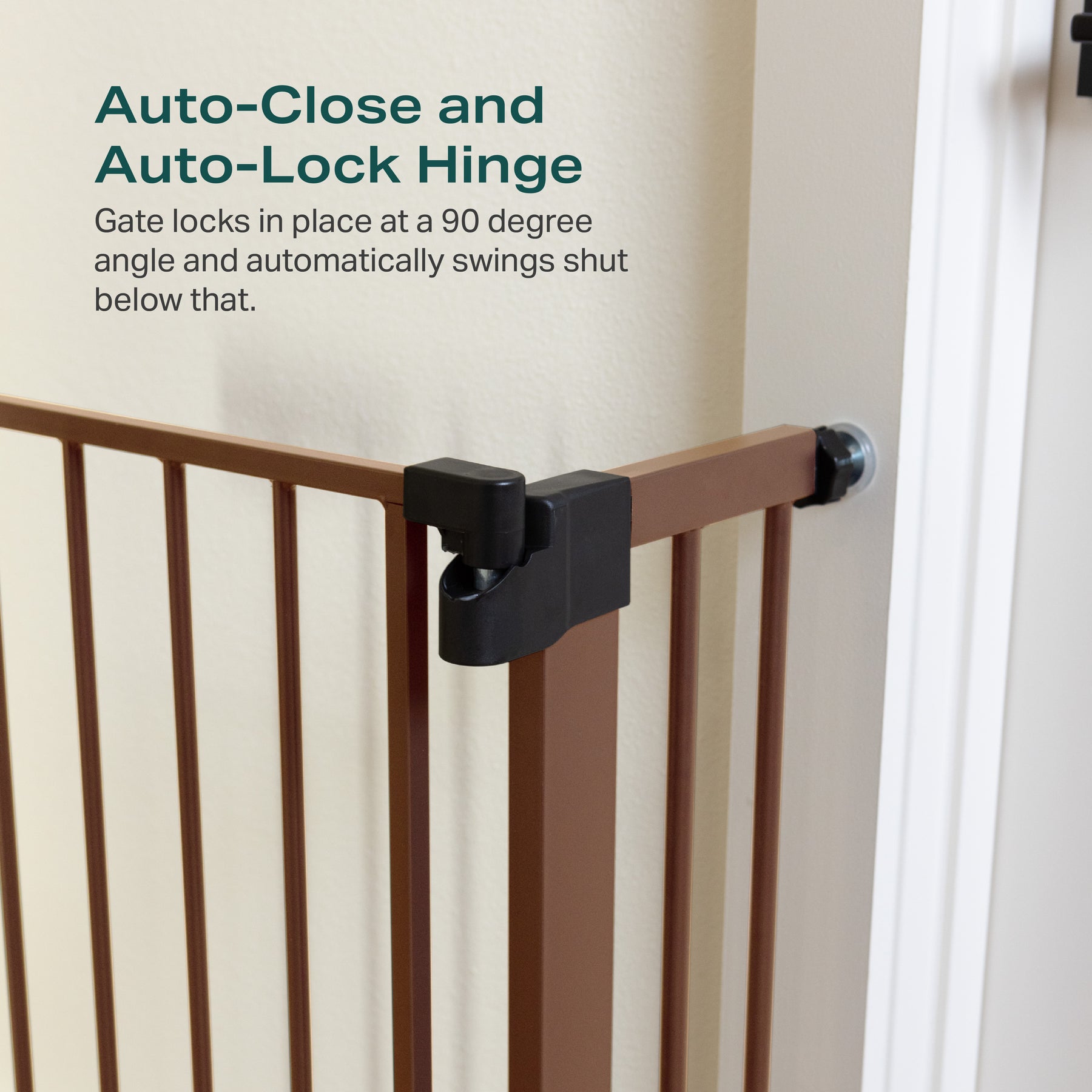 Baby Gate Extra Wide | 29.5"-51.6" | Brown | Cumbor - aborderproducts