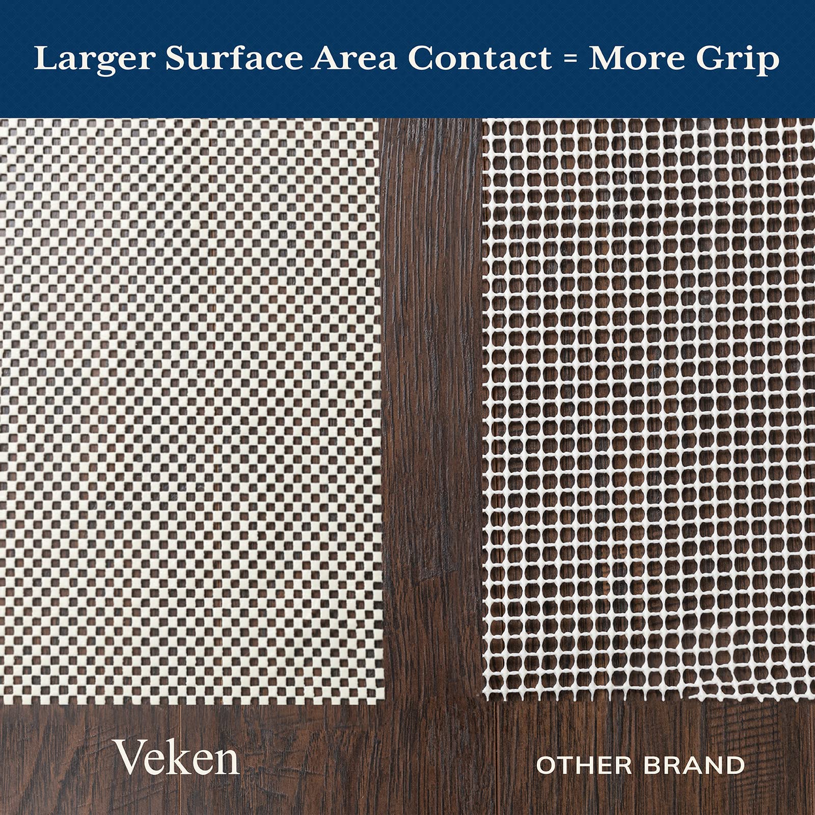 Veken Non-Slip Rug Pad Gripper | 5 x 7 Feet - aborderproducts