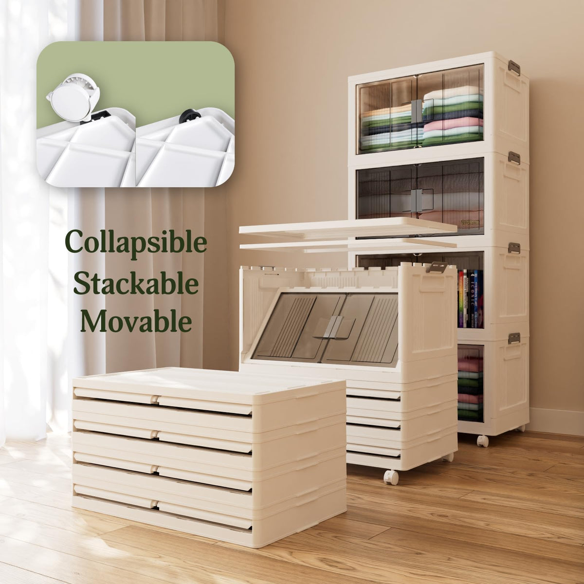 OlarHike | Storage Bins | 97QT | 5 Packs - aborderproducts