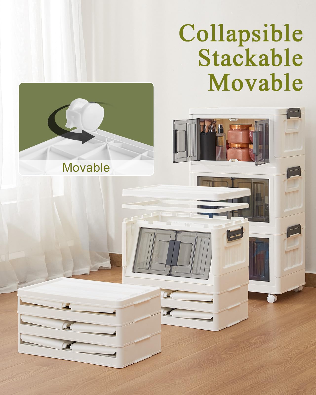 OlarHike | Storage Bins | 23QT | 3 Packs - aborderproducts