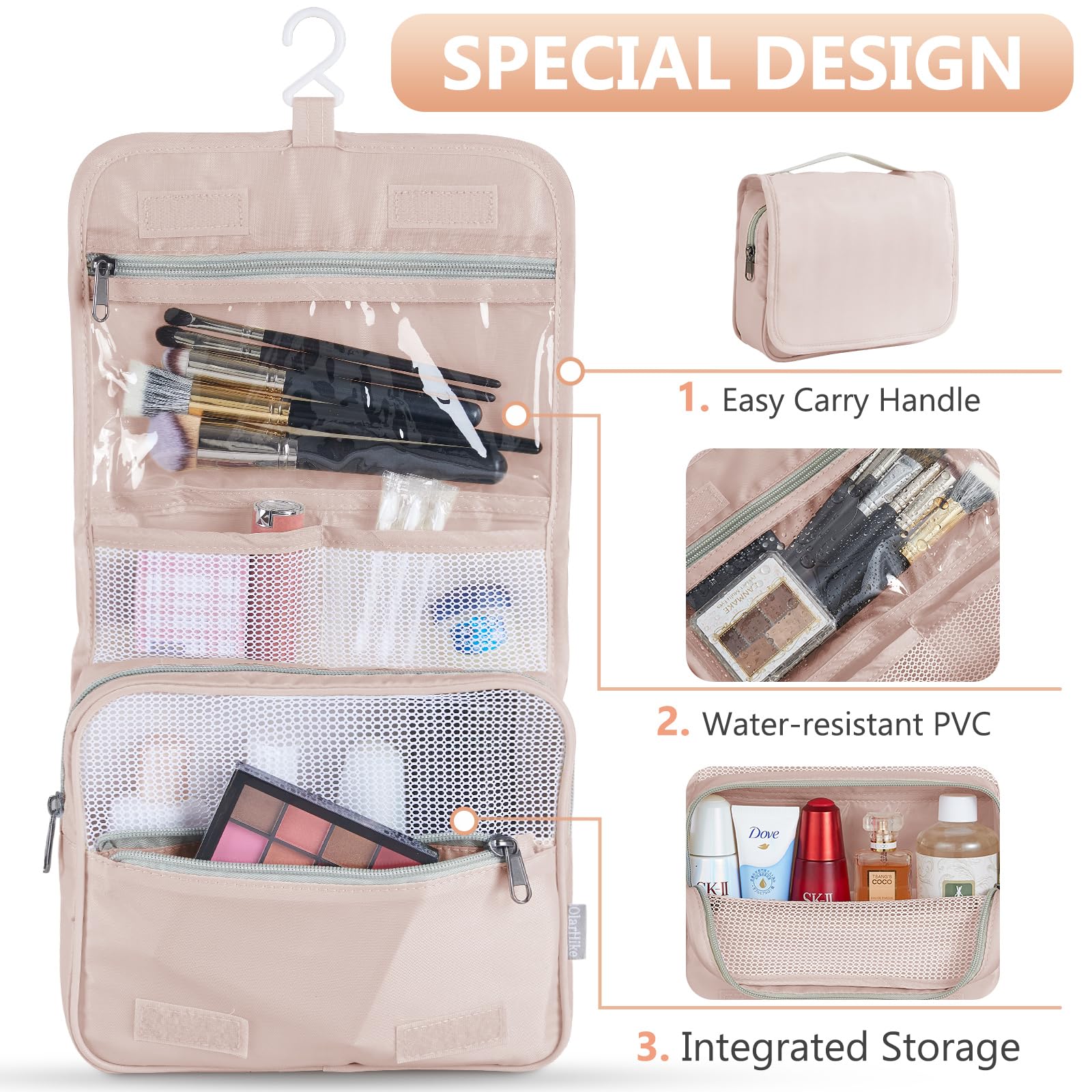 OlarHike Packing Cubes | Set Of 8 | Cream - aborderproducts