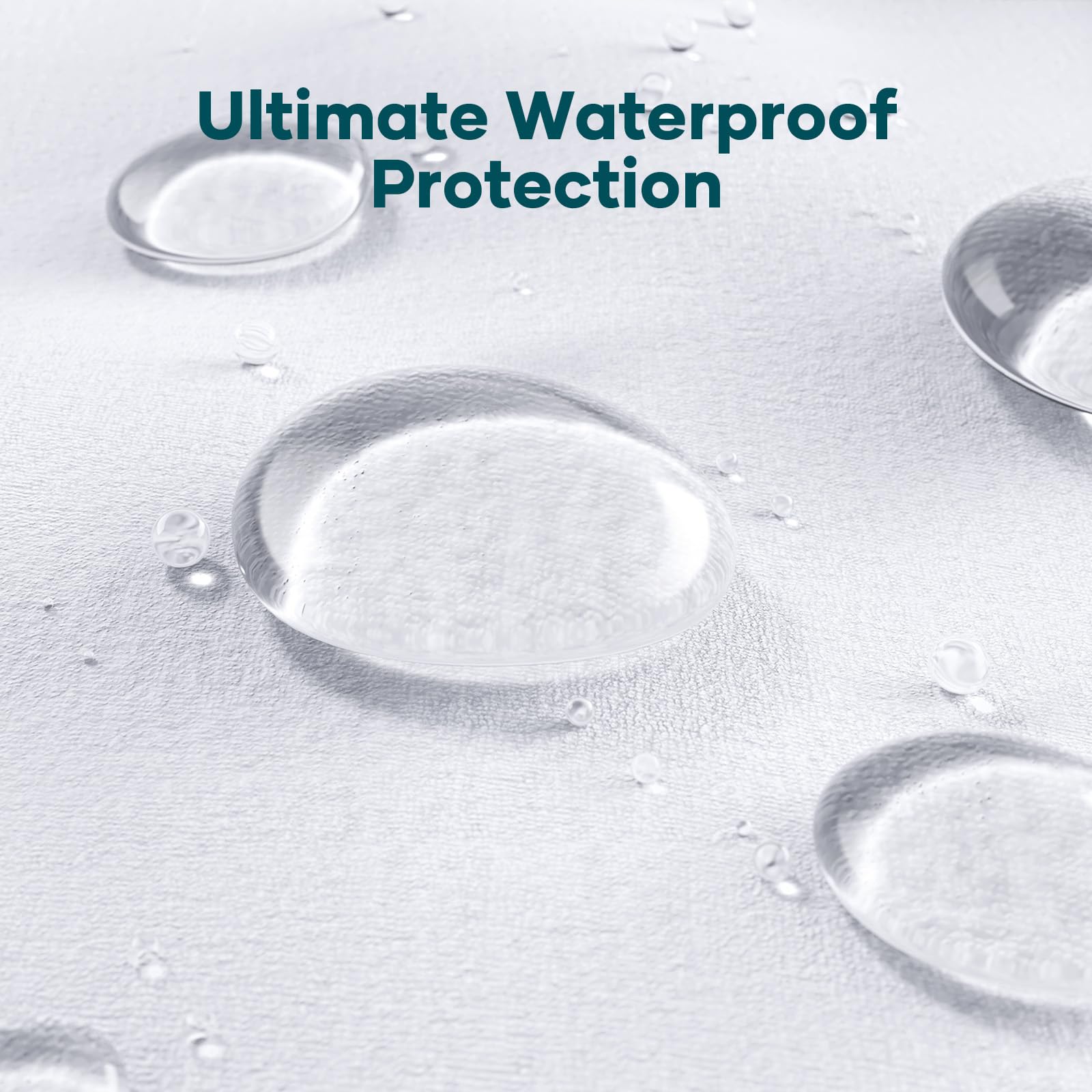 OhGeni | Microfiber Polyester Mattress Protector| California King | White - aborderproducts
