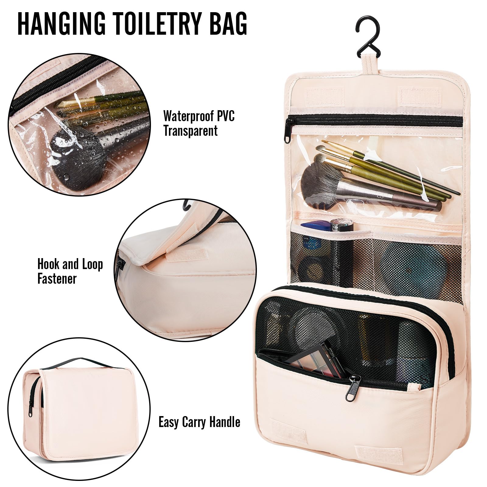 Veken 8 Piece Set Travel Packing Cubes | Cream - aborderproducts