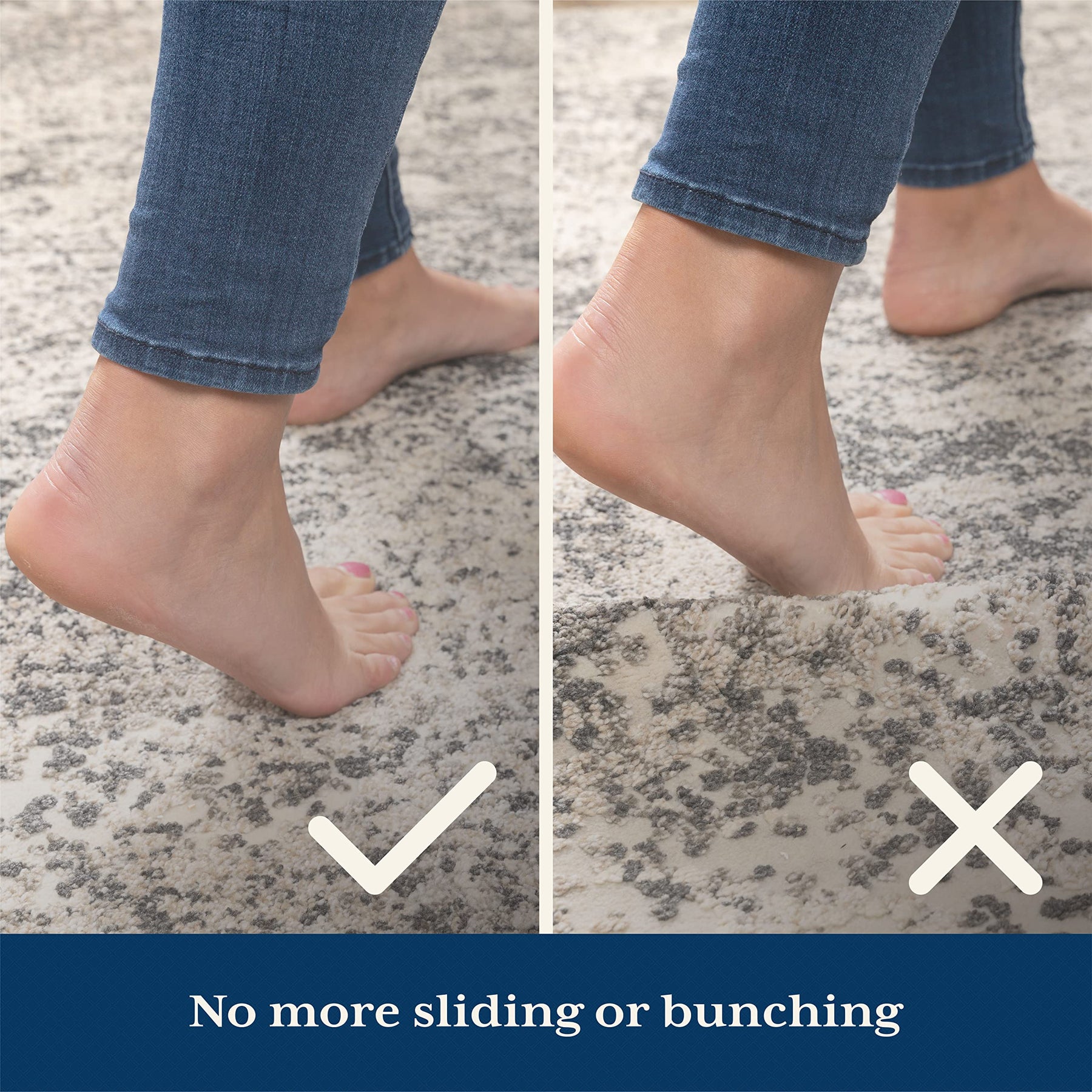 Veken Non-Slip Rug Pad Gripper | 5 x 7 Feet - aborderproducts