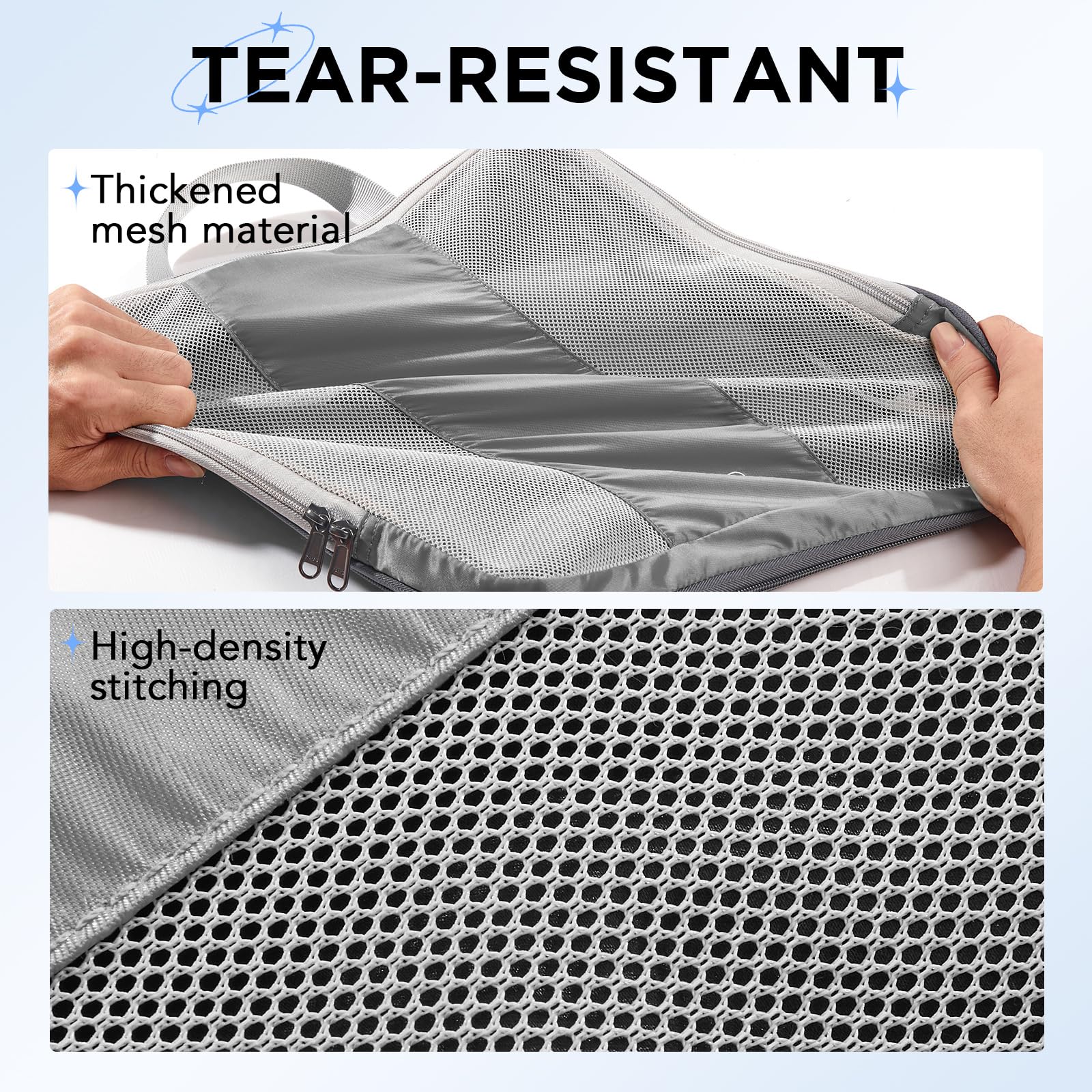 OlarHike | Compression Packing Cubes | 10 Set | Grey - aborderproducts
