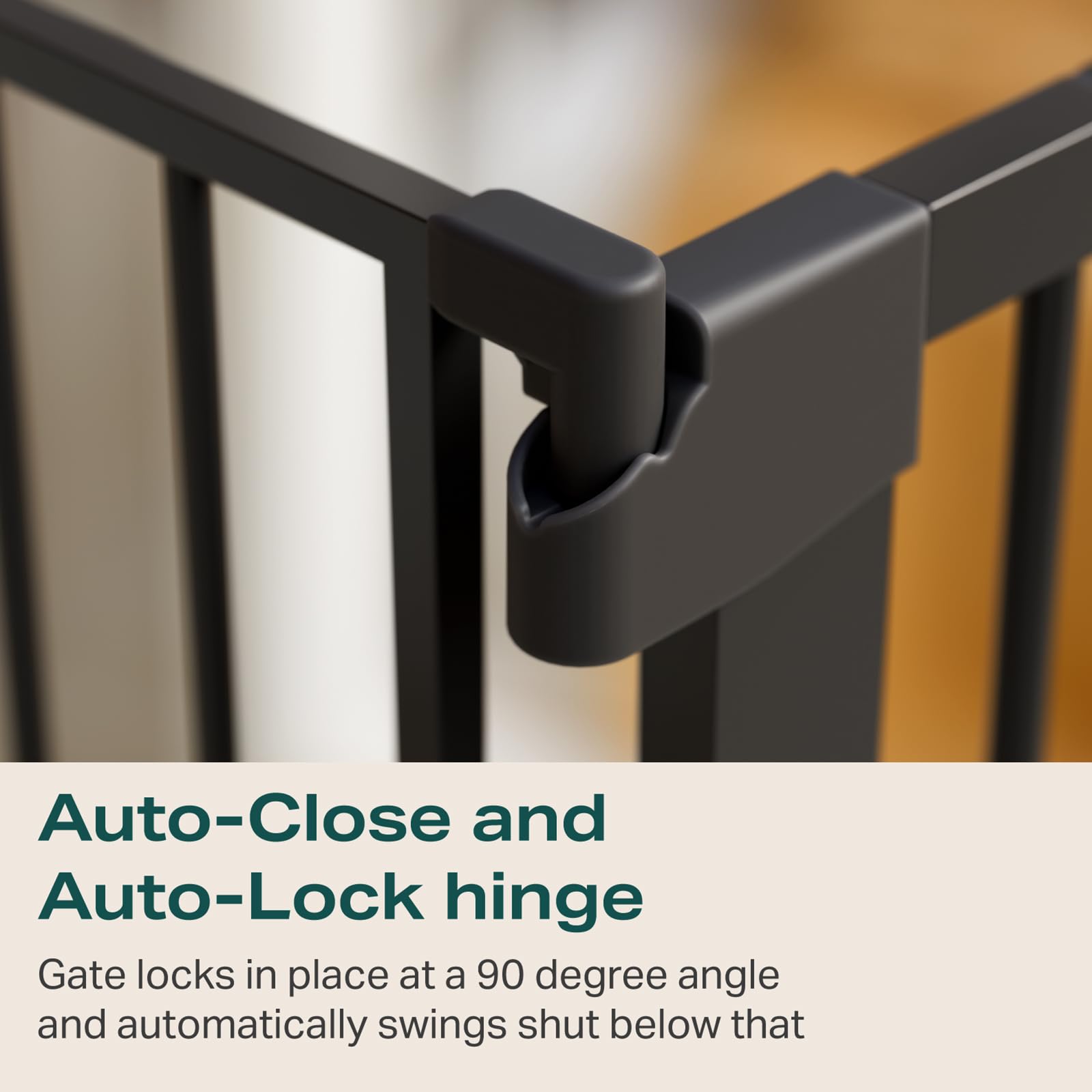 Cumbor | 29.7"-51.5" x 36" | Baby Gate Extra Wide | Black - aborderproducts