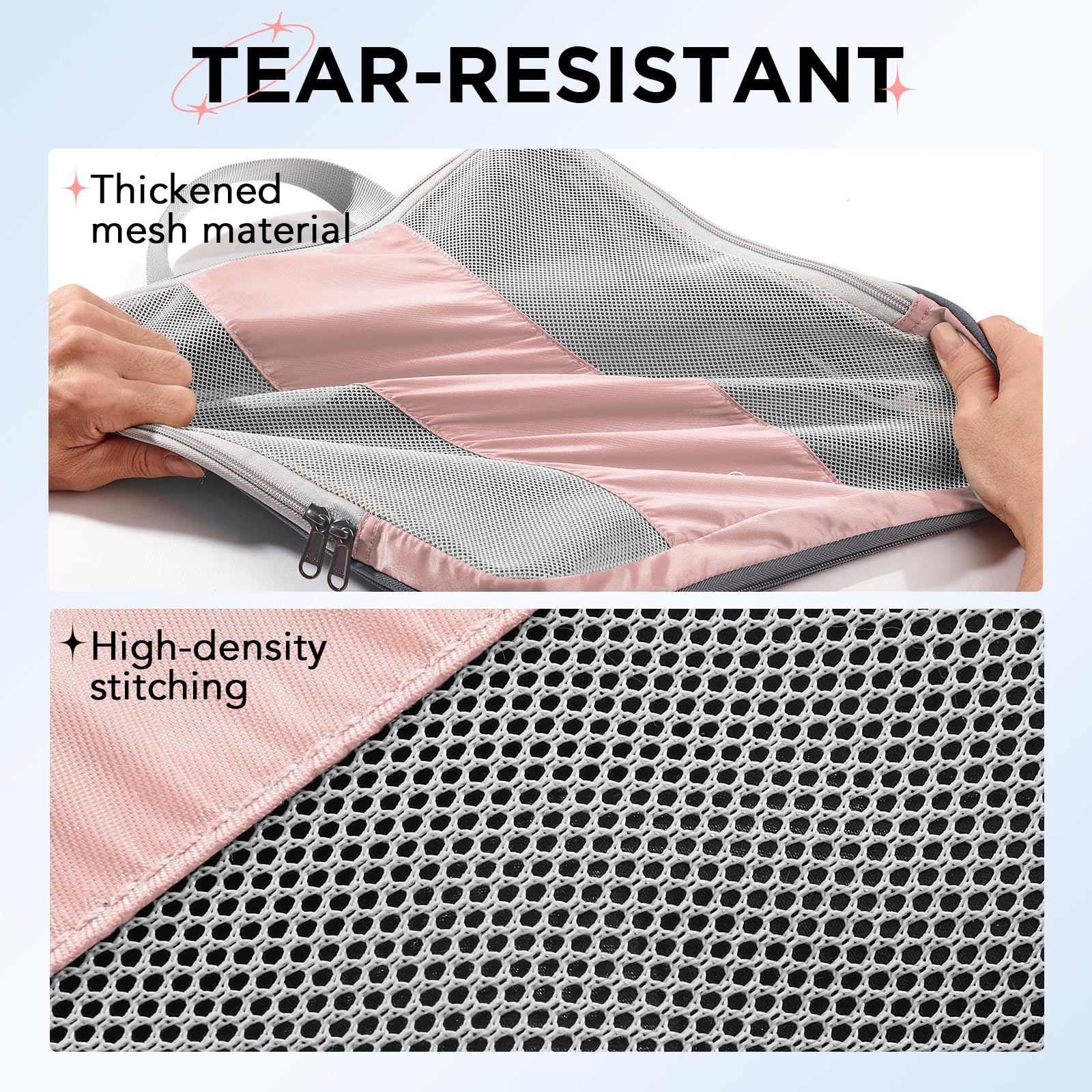 OlarHike | Compression Packing Cubes | 10 Set | Pink - aborderproducts