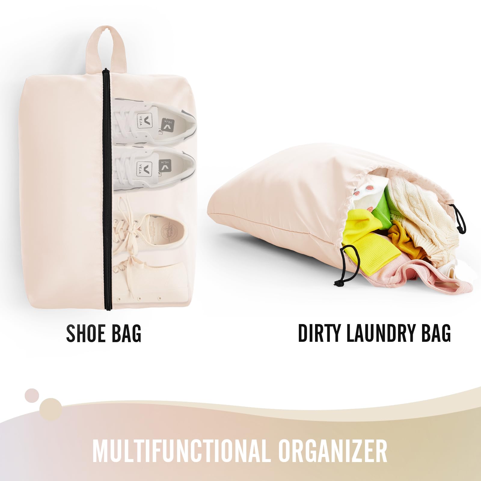 Veken Packing Cubes | 6 Set | Cream - aborderproducts