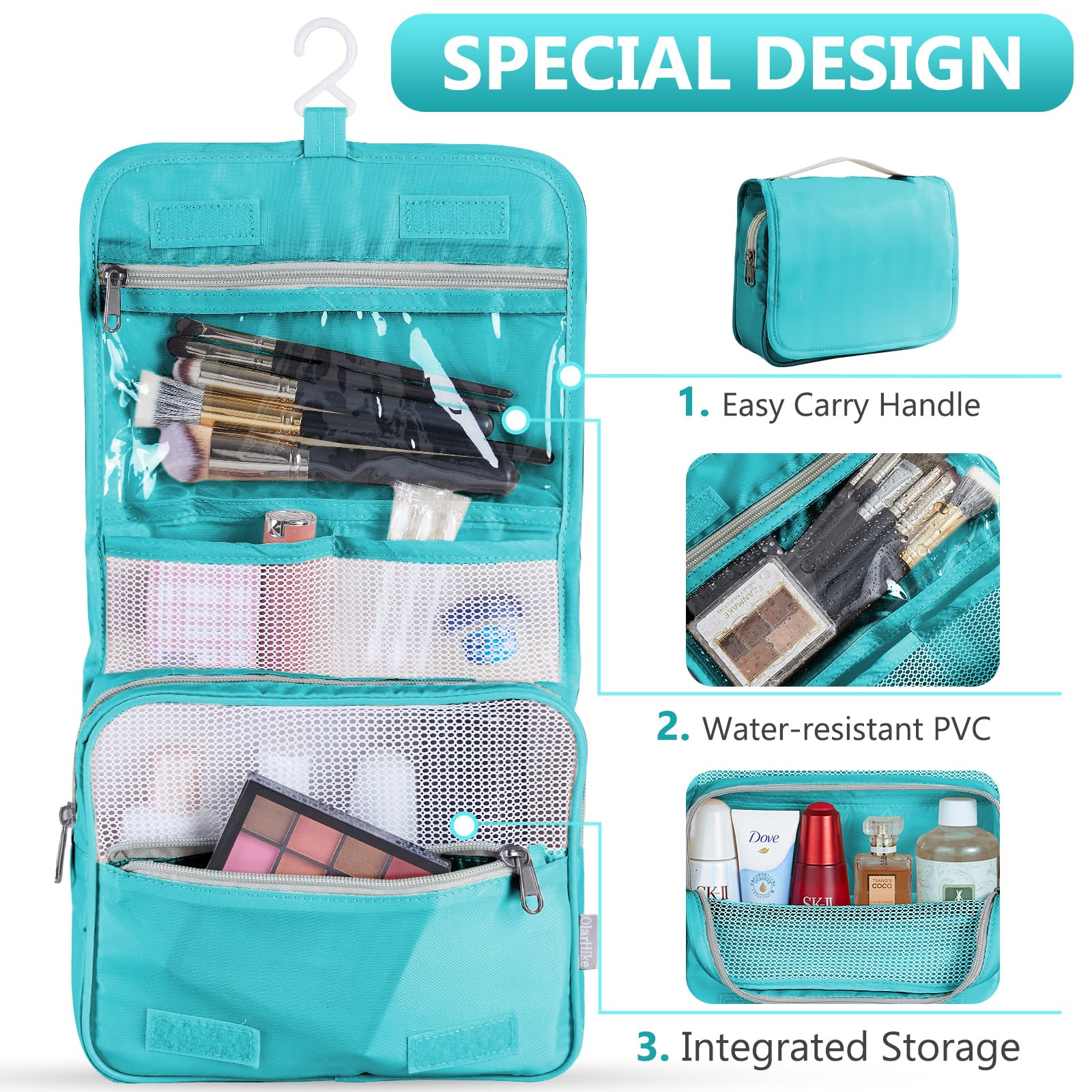 OlarHike | Packing Cubes | 8 Sets | Turquoise - aborderproducts